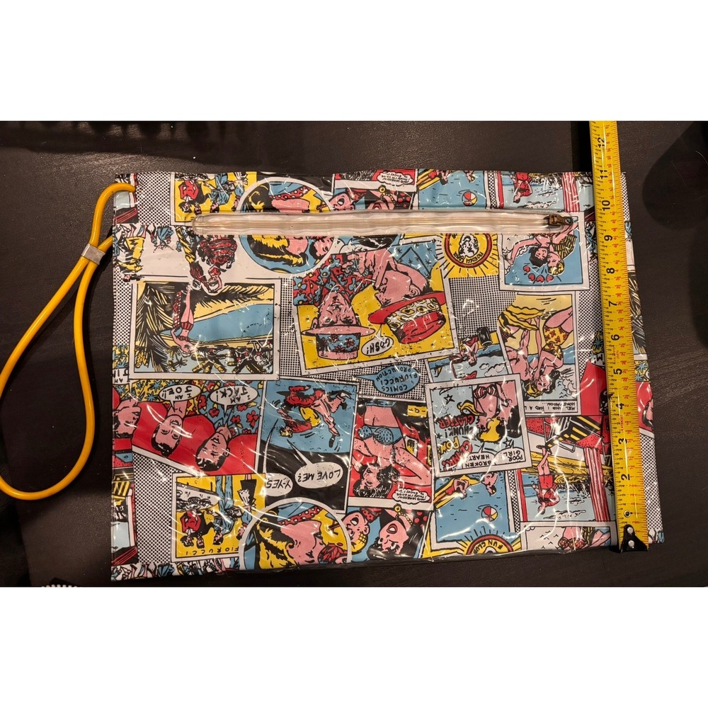 Vintage Fiorucci Comics Production Pop Art Vinyl Pouch and Wallet Set 2pc - Picture 3 of 7
